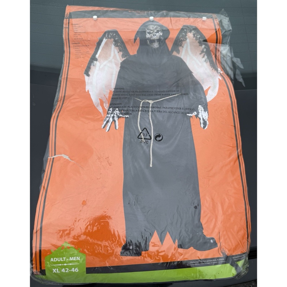 Winged Reaper Muerte Alada halloween costume adult Men's XL 42-46 Walmart